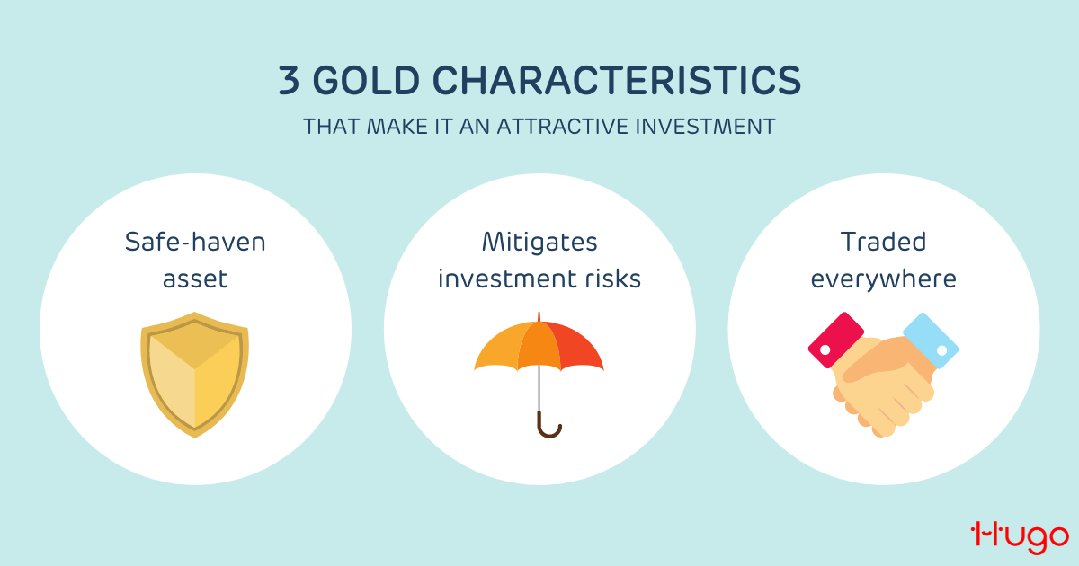 3 characteristics of gold